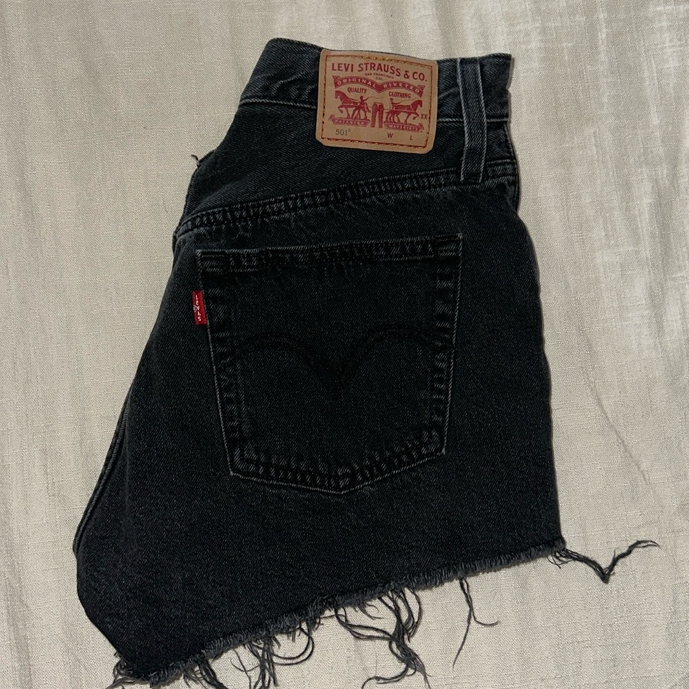 Black Levi Denim shorts